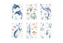 nikima Fensterbild Unterwasser Selbstklebend Bunt 6x A4 Bild 1
