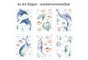 nikima Fensterbild Unterwasser Selbstklebend Bunt 6x A4 Bild 3