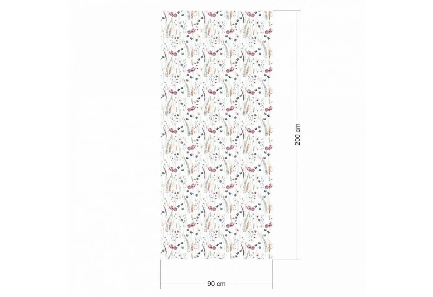nikima Wandtattoo KF-09 Mohnblumen Selbstklebende PVC-Folie