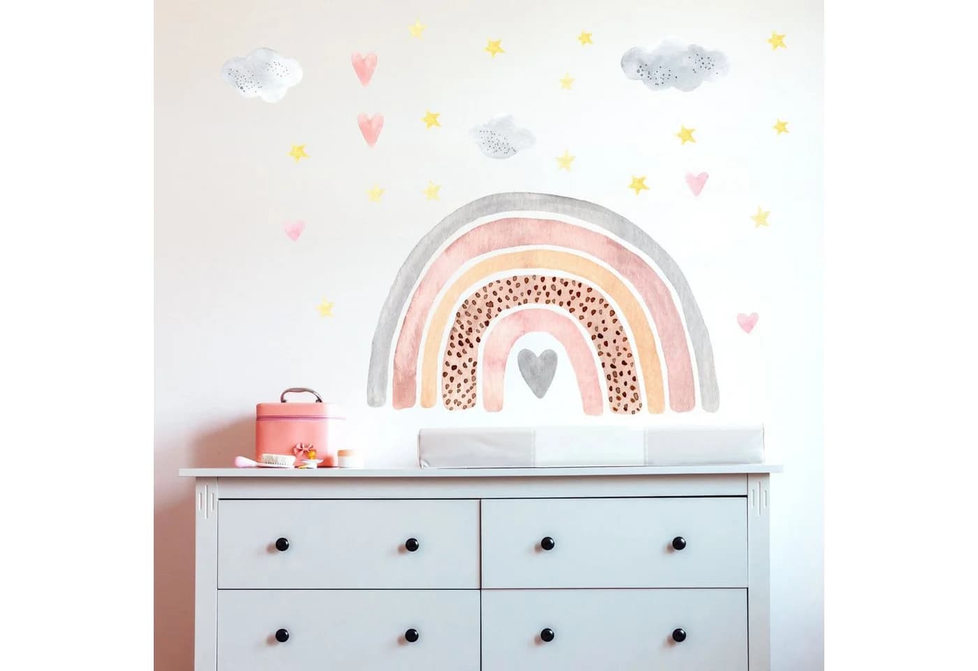 nikima Wandtattoo Regenbogen Wolken Bunt PVC-Folie - Bild 3