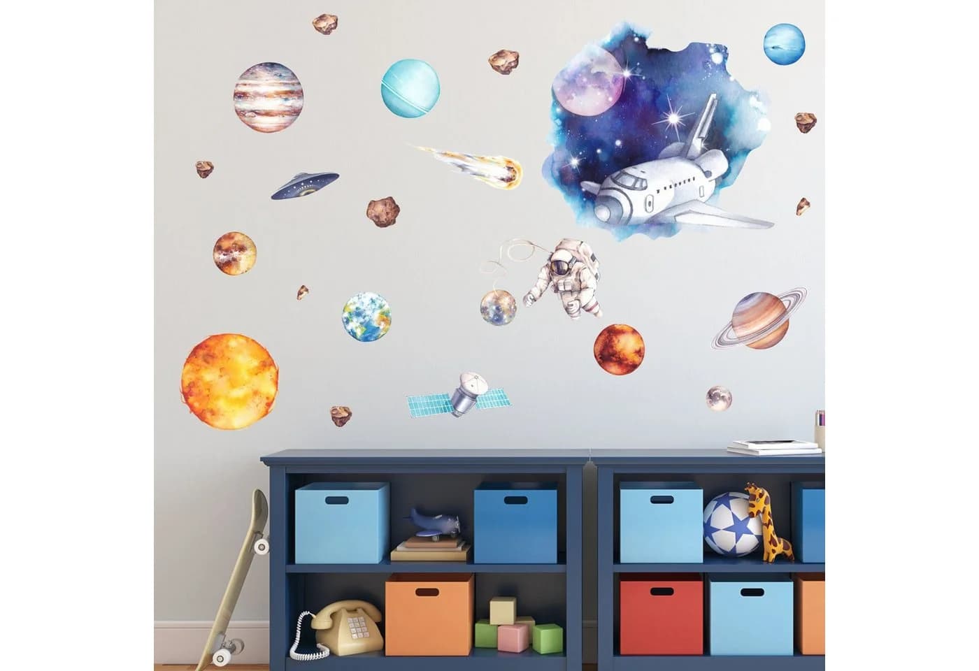 nikima Wandtattoo Weltraum Planeten PVC-Folie - Bild 5