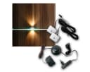 world-trading-net LED Glaskantenbeleuchtung Clip-3D 2er Set Silber Warmweiß Bild 2
