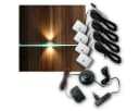 world-trading-net LED Glaskantenbeleuchtung 4er SET Clip-3D silber warmweiß Bild 2