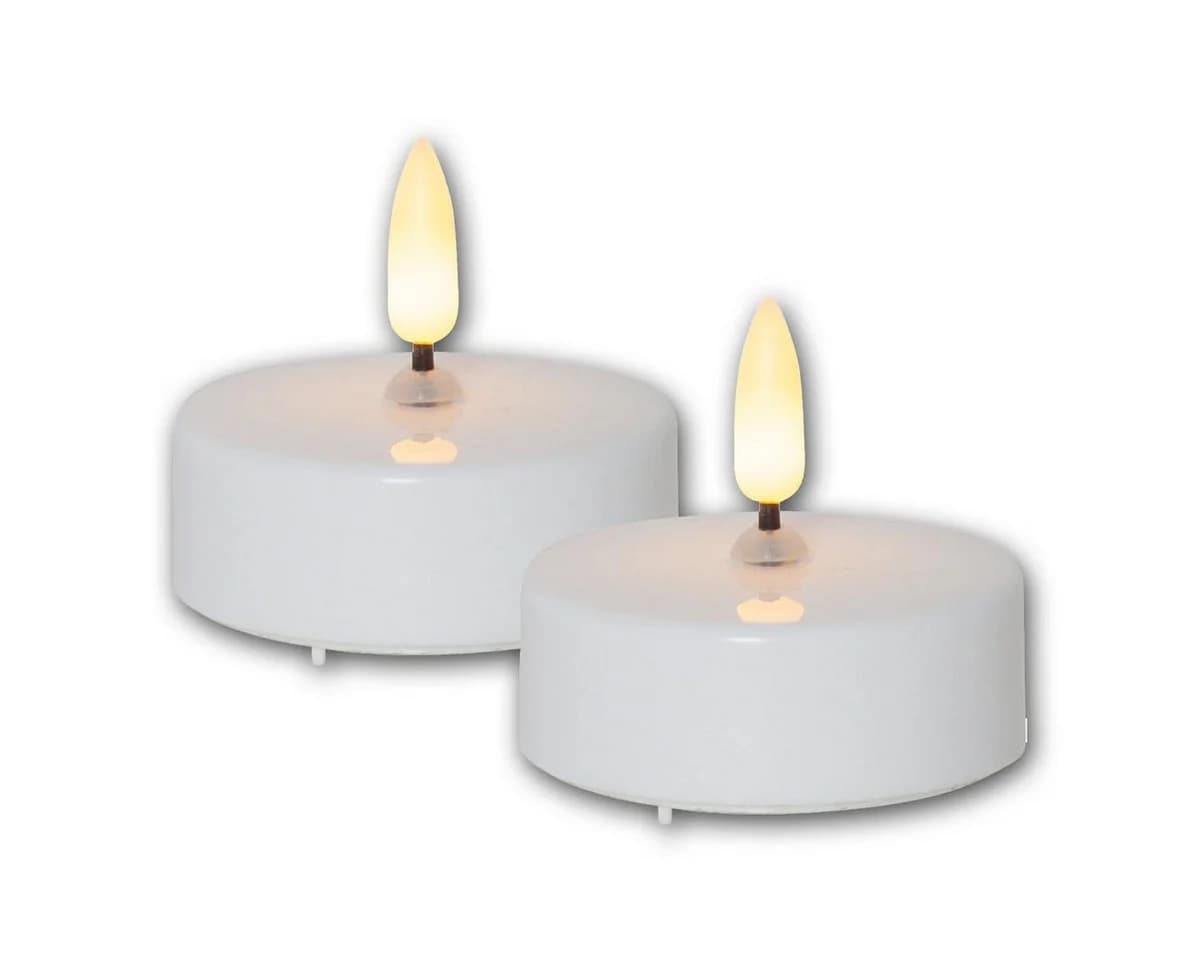 STAR TRADING LED-Kerze LED Teelicht Kerze 3D Flamme 4er Set Timer - Bild 3