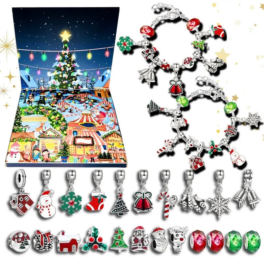 Lucadeau DIY-Adventskalender 2026 Mädchen 24 Türchen Schmuck Basteln - Bild 2