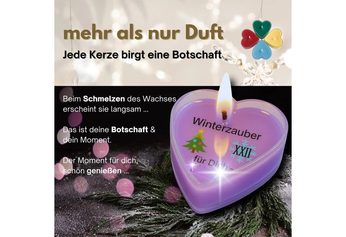 Lucadeau Adventskalender Duftkerzen 24 Düfte & Botschaften - Bild 4