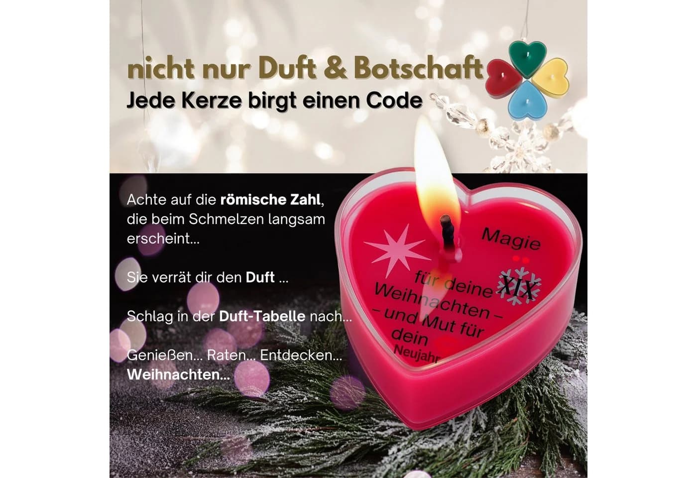 Lucadeau Adventskalender Duftkerzen 24 Düfte & Botschaften - Bild 5