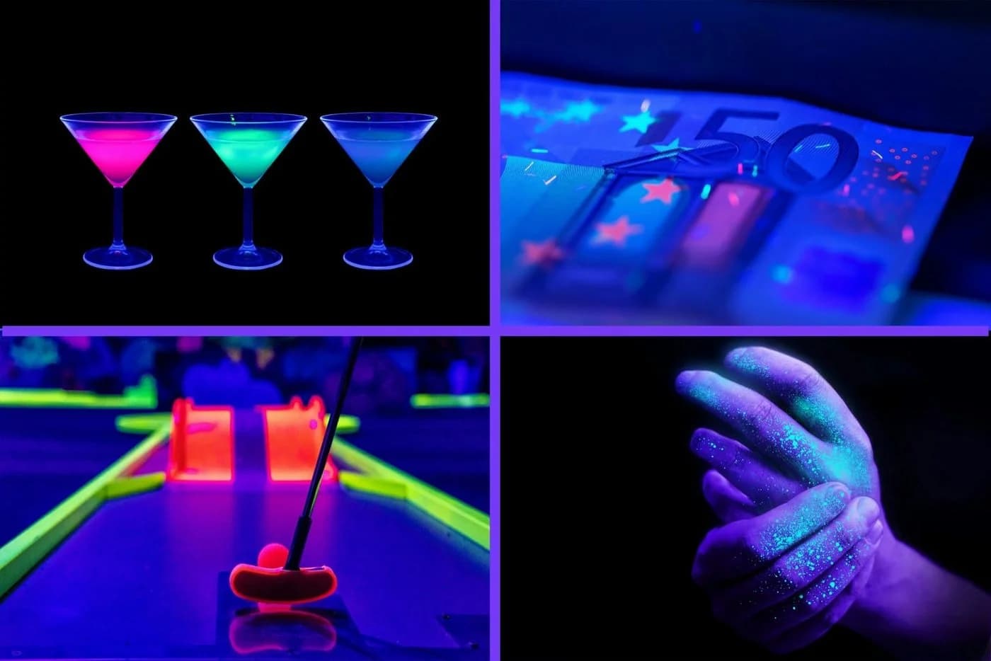 Showlite Discolicht UL-9 UV-Bar Schwarzlichtleiste LED fest integriert