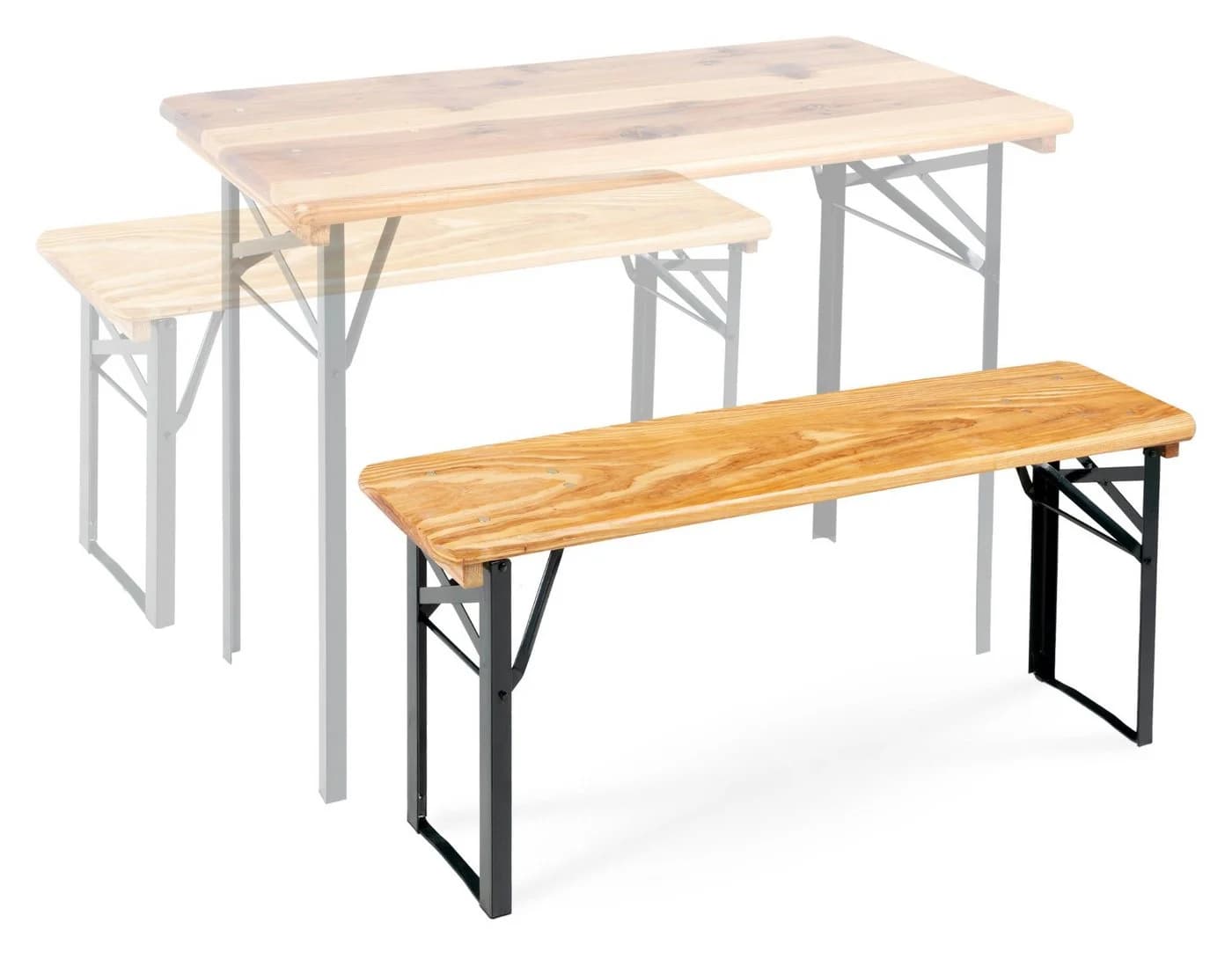 Stagecaptain Bierzeltbank Hirschgarten Klappbar Holz