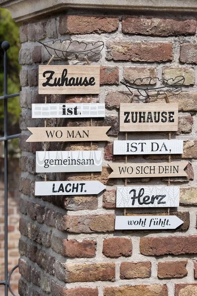 Gilde Wandbild Landhaus Stil Holzplankenschild Naturfarben
