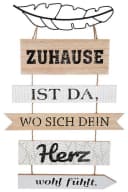 Gilde Wandbild Landhaus Stil Holzplankenschild Naturfarben Bild 2