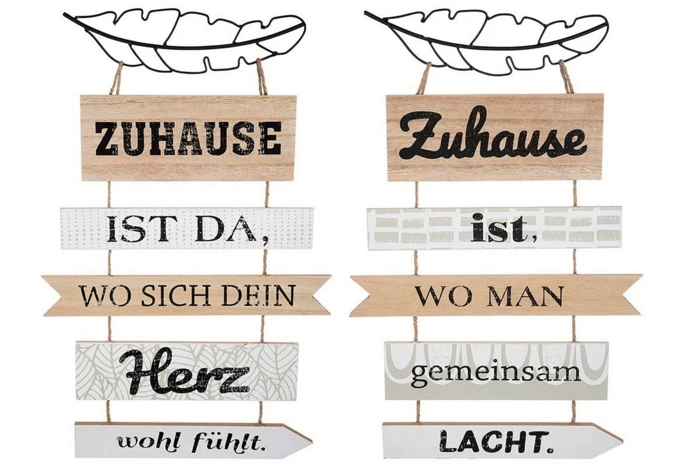 Gilde Wandbild Landhaus Stil Holzplankenschild Naturfarben - Bild 3