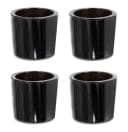 Creativery Teelichthalter Glas 6,5x6cm Schwarz 4er Set Bild 2