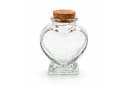 Creativery Deko-Glasflaschen Herzform 8cm klar transparent 70ml 4er Set Bild 3