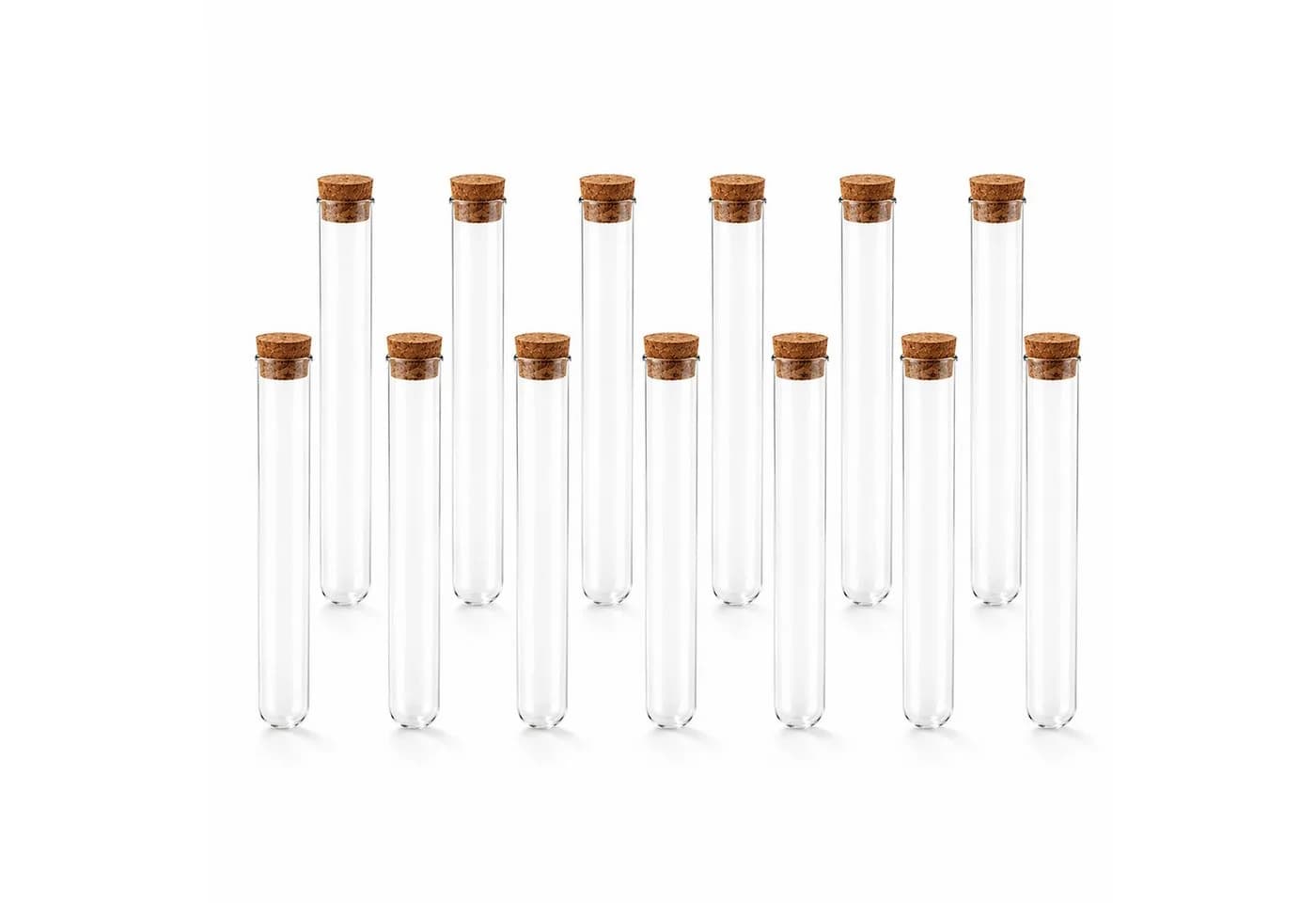 Creativery Deko-Glas Set 12er Reagenzgläser mit Korken
