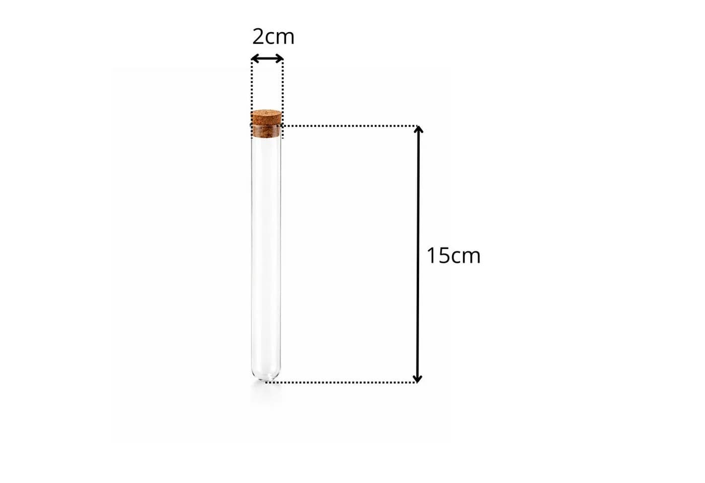 Creativery Deko-Glas Set 12er Reagenzgläser mit Korken - Bild 4