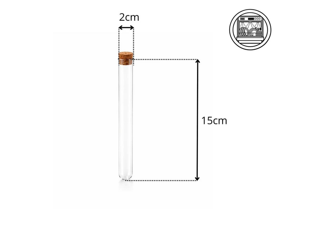 Creativery Deko-Glas Set 12er Reagenzgläser mit Korken - Bild 5