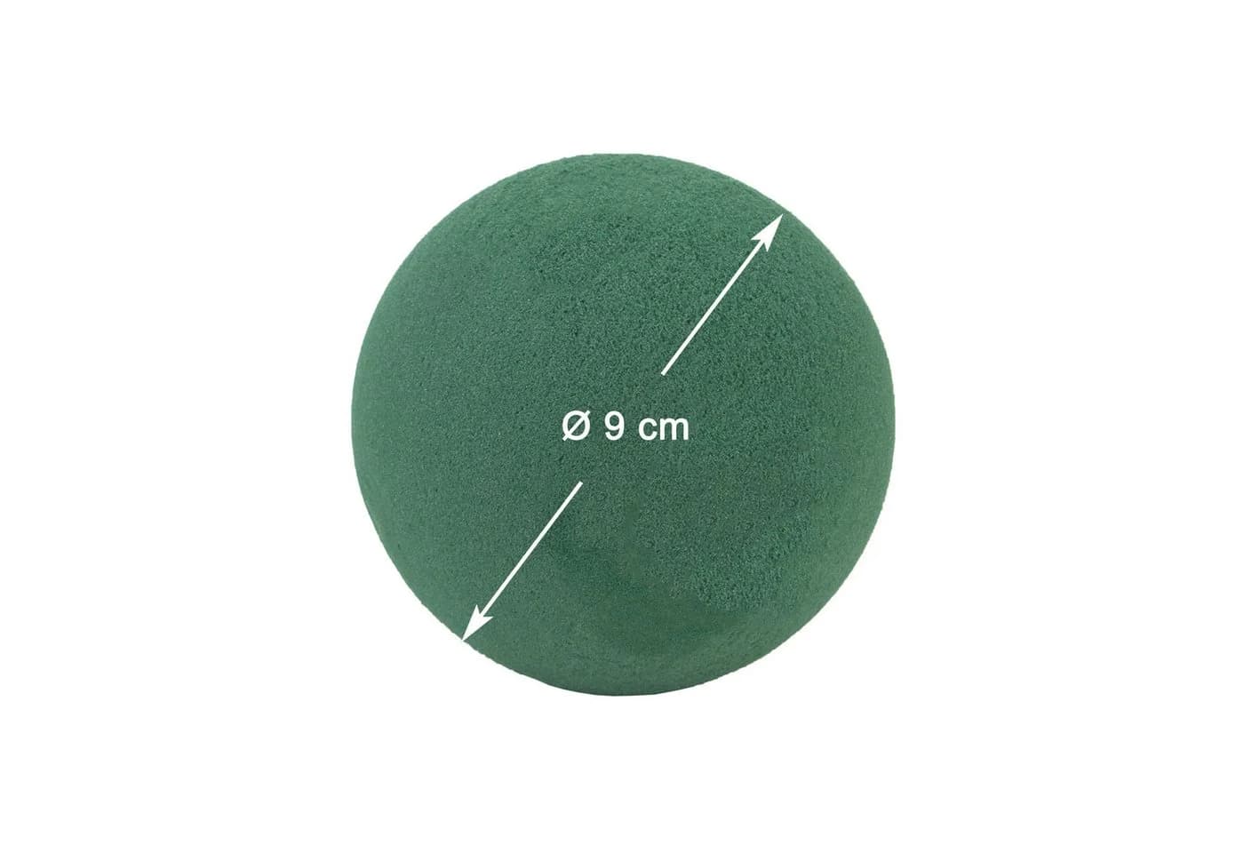 Creativery Nass Steckschaum Kugeln 9cm Grün 4er Set