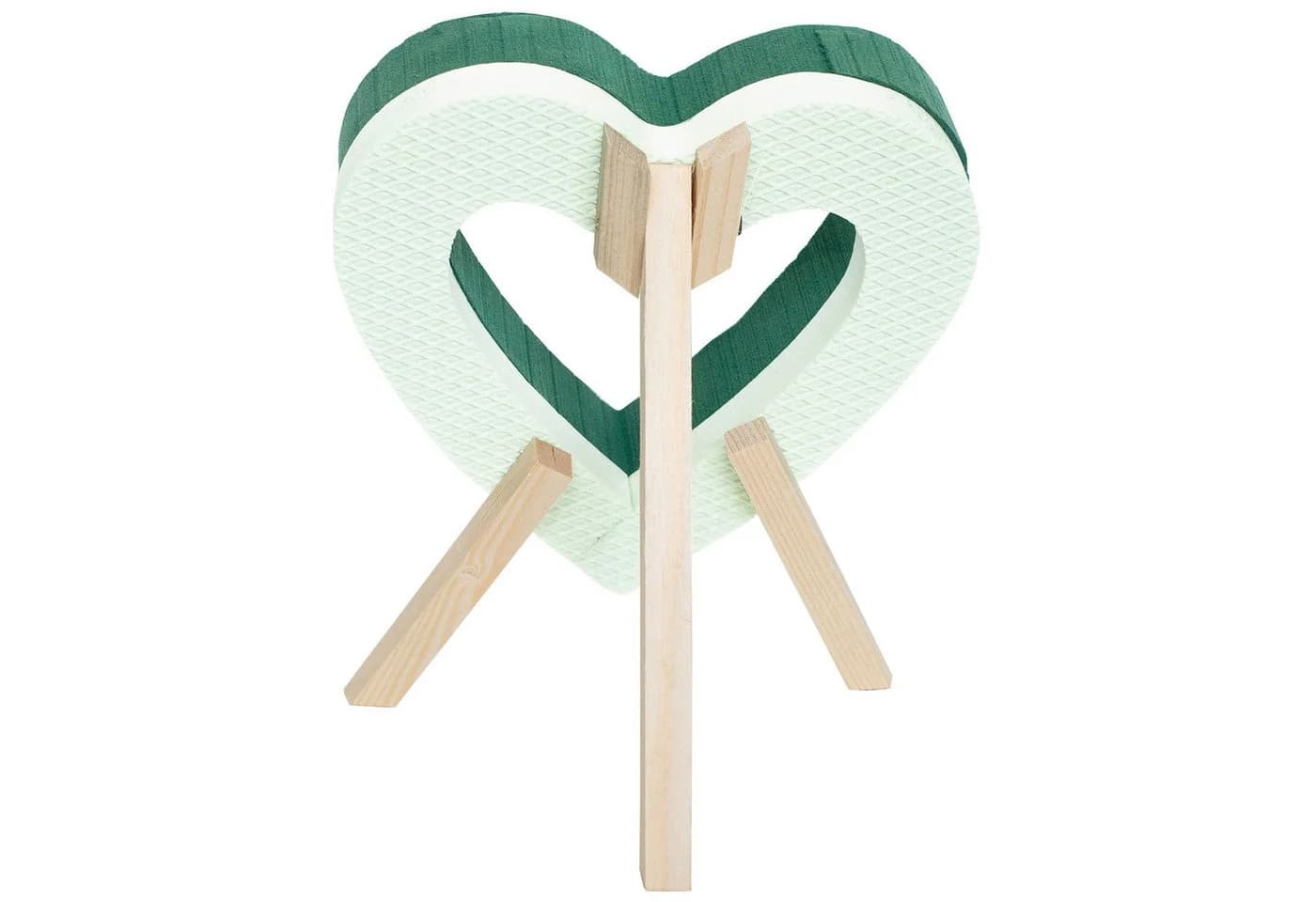 Creativery Bastelmoos Nass Steckschaum Herz 30x26x6cm