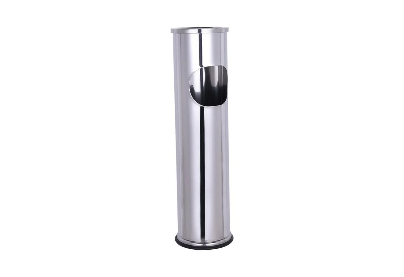 Mojawo Standaschenbecher XL Chrom mit integriertem Mülleimer - Bild 2