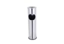 Mojawo Standaschenbecher XL Chrom mit integriertem Mülleimer Bild 3