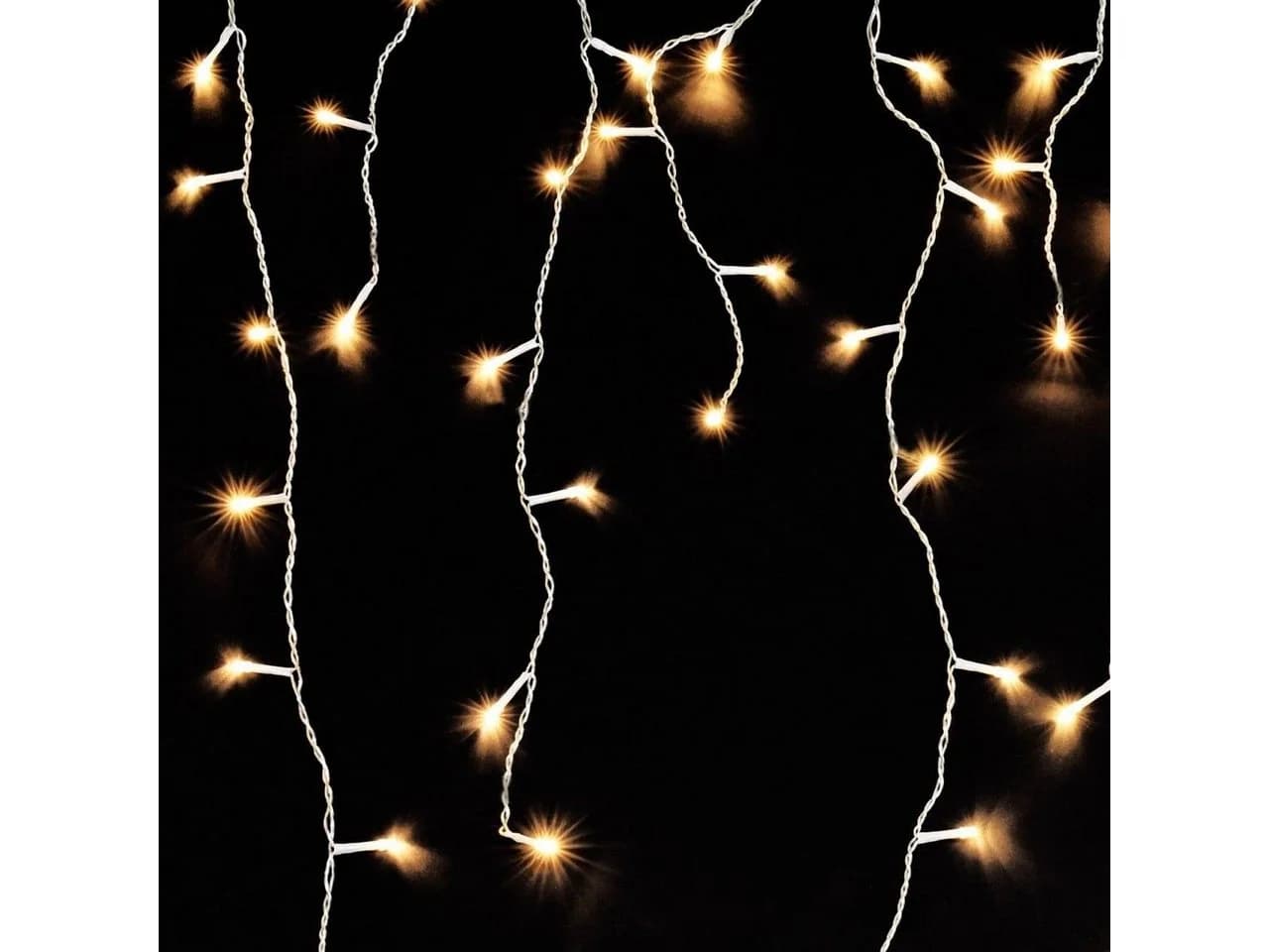 Mojawo Lichtervorhang 120er LED Lichtervorhang Innen und Außen Warmweiß - Bild 3