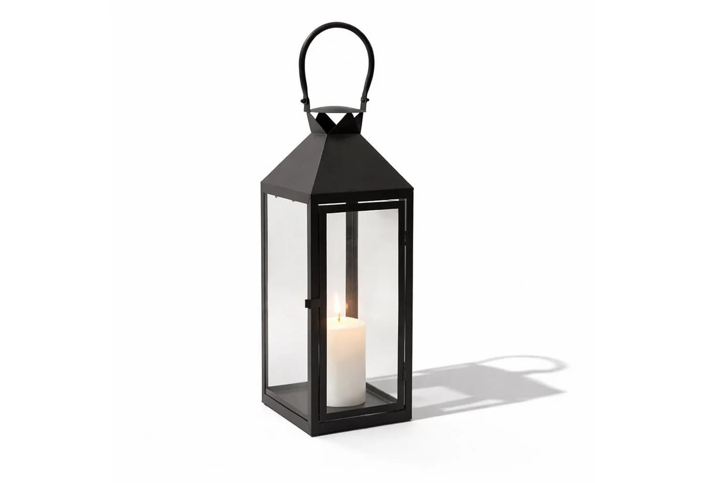 Mojawo Laterne XXL Garten Schwarz Metall 54cm - Bild 2