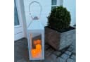 Mojawo Laterne XXL Weiß Metall 54cm Modern Bild 1