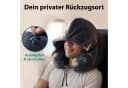FLOWZOOM Nackenhörnchen AIR aufblasbar - Schwarz - Reisekissen mit Kapuze Bild 5