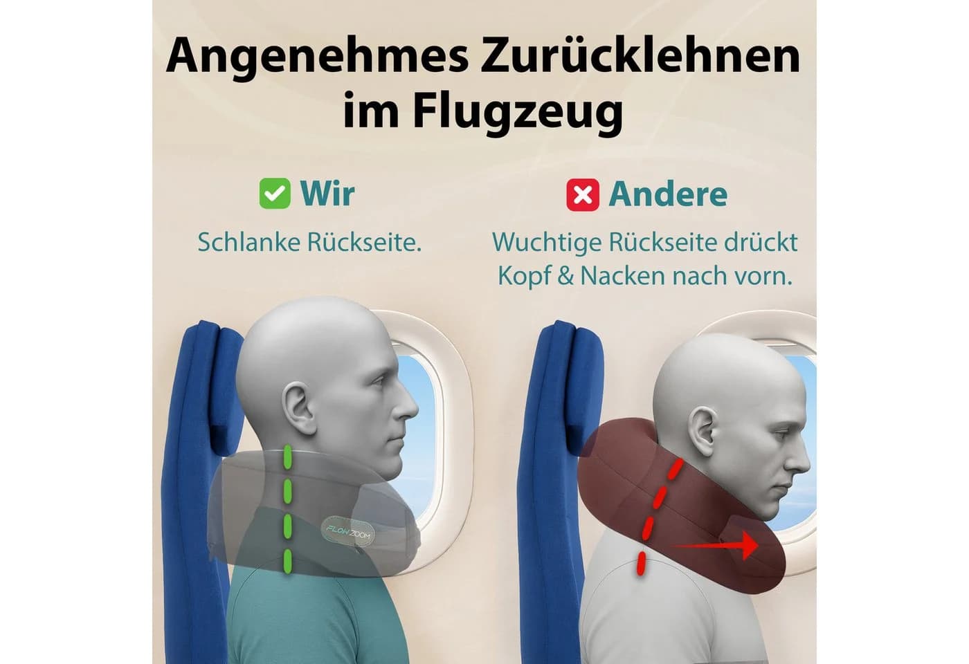 FLOWZOOM Nackenhörnchen DREAM Reisekissen Memory-foam - Bild 4