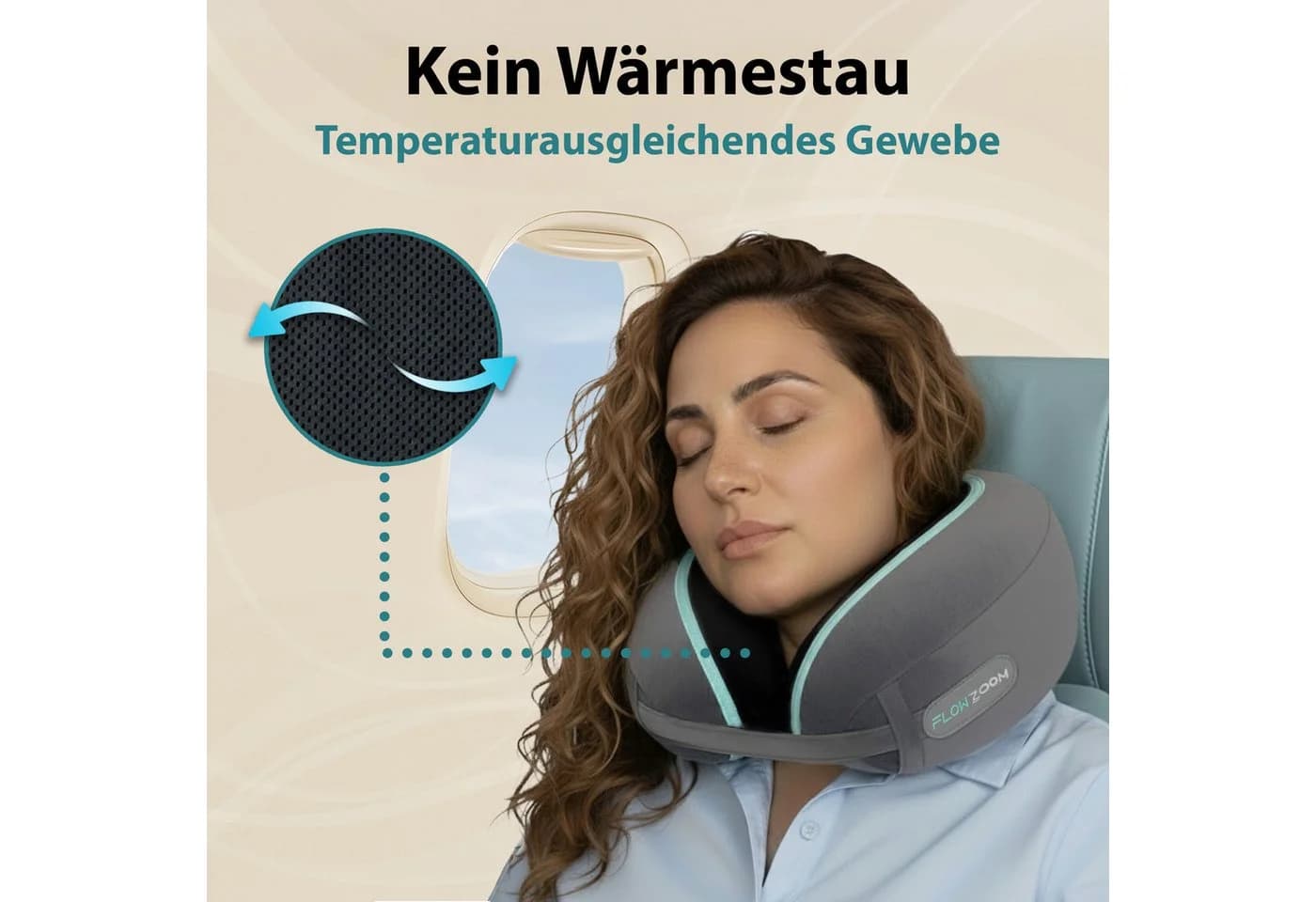 FLOWZOOM Nackenhörnchen DREAM Reisekissen Memory-foam - Bild 5