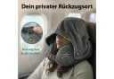 FLOWZOOM COMFY Nackenkissen Grau Memory-Schaum Reisekissen verstellbar Bild 1