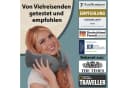 FLOWZOOM COMFY Nackenkissen Grau Memory-Schaum Reisekissen verstellbar Bild 5