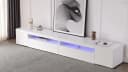 SOFTWEARY Lowboard TV-Schrank Weiß Modern Bild 3
