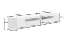 SOFTWEARY Lowboard TV-Schrank Weiß Modern Bild 5