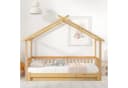 SOFTWEARY Kinderbett Ausziehbett Kiefer Lattenrost Hausbett Bild 3