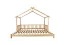 SOFTWEARY Kinderbett Ausziehbett Kiefer Lattenrost Hausbett Bild 5