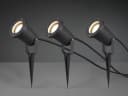 TRIO Leuchten LED Gartenstrahler 3er Set Anthrazit IP65 Bild 3