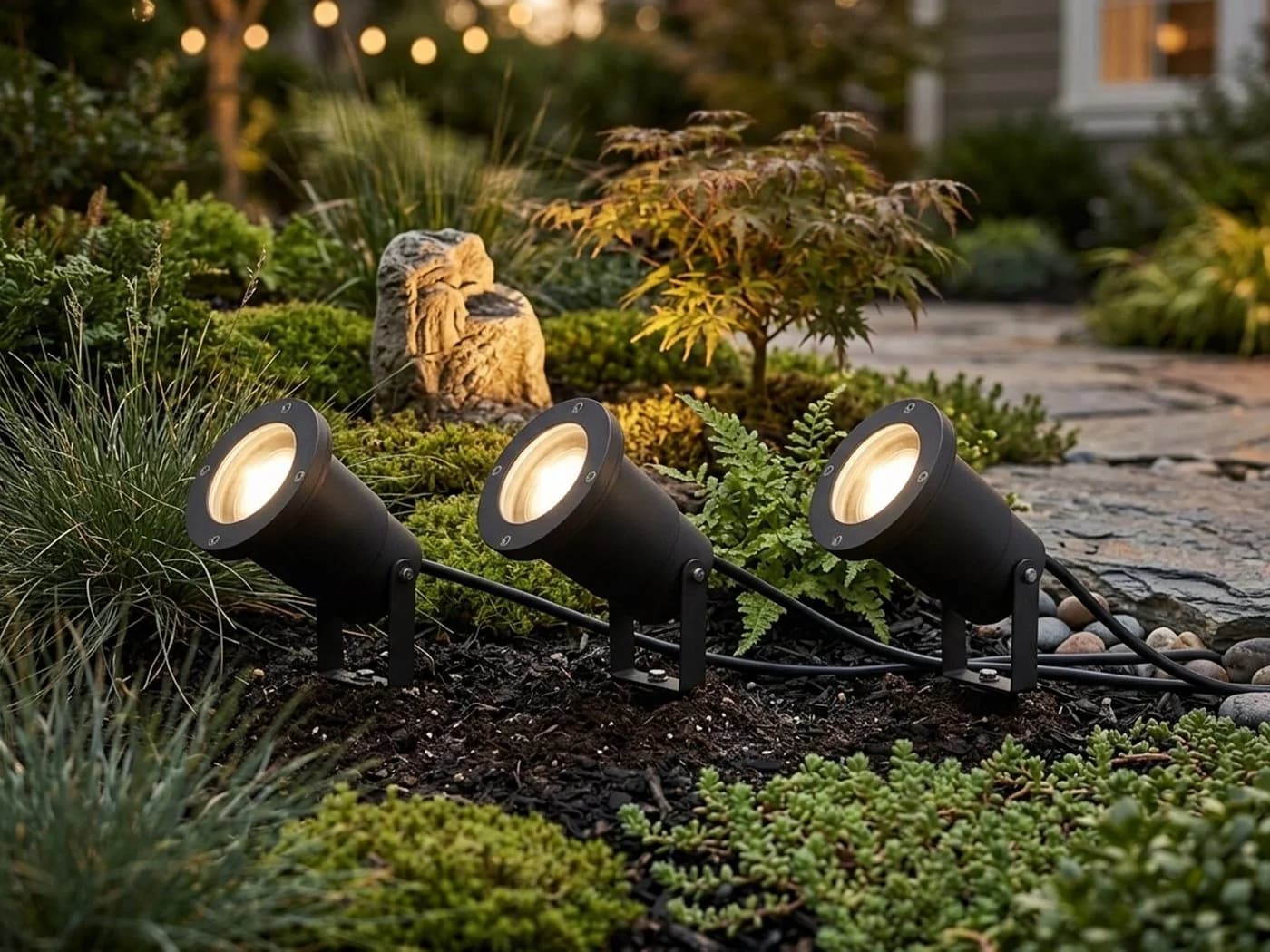 TRIO Leuchten LED Gartenstrahler 3er Set Anthrazit IP65 - Bild 5