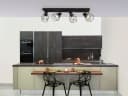 meineWunschleuchte Deckenspots Industrie-Design Schwarz Matt 4x Draht Bild 4