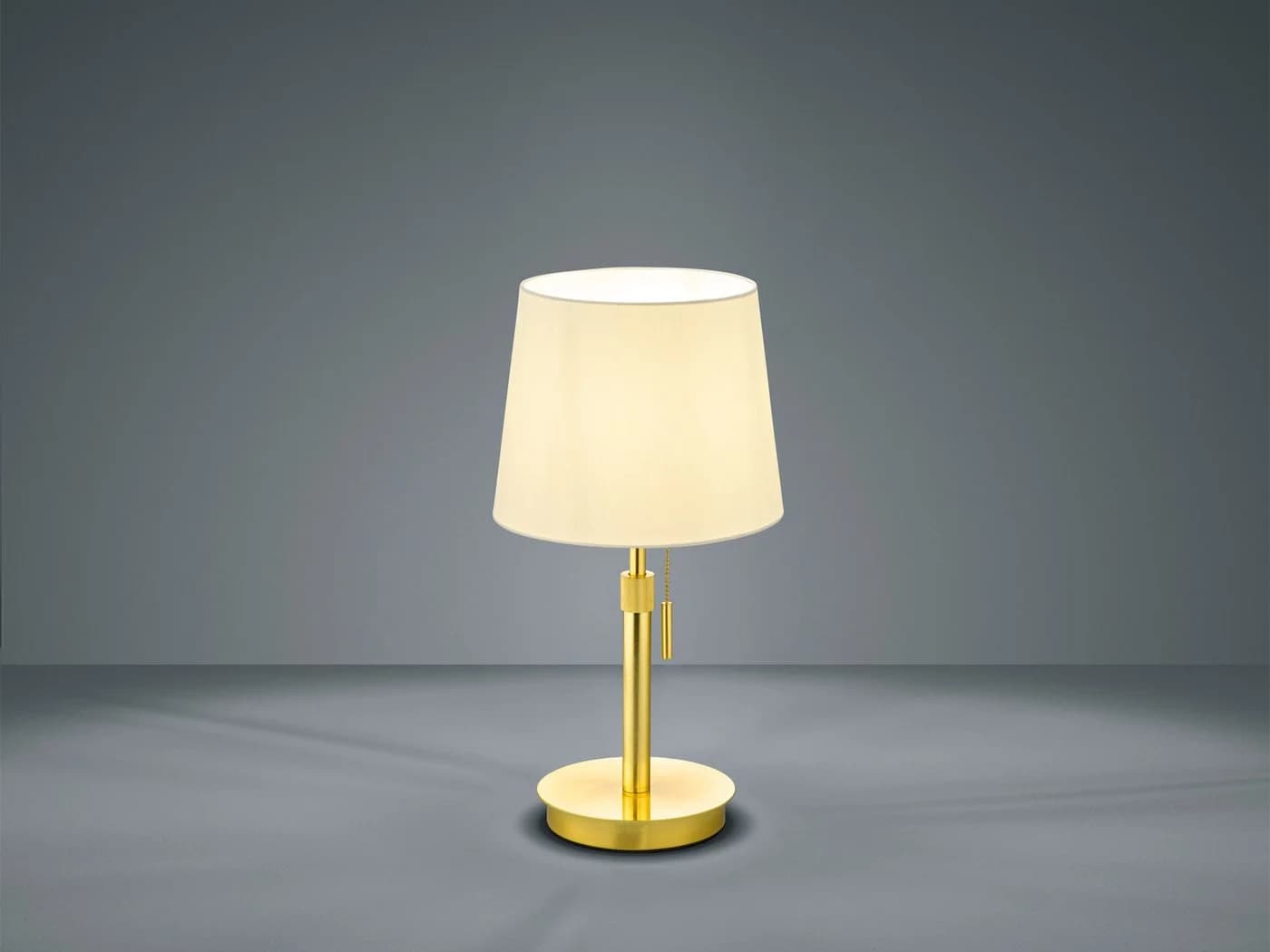 TRIO Leuchten LED Tischleuchte Messing Weiß mit verstellbarer Höhe - Bild 3