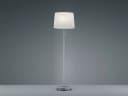 TRIO Leuchten LED Stehlampe Silber Höhenverstellbar mit Stoffschirm Bild 3