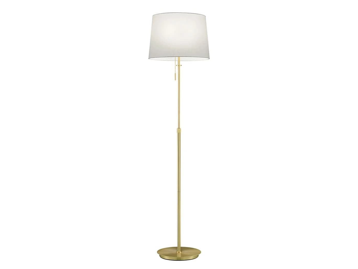 TRIO Leuchten LED Stehlampe höhenverstellbar Messing Weiß - Bild 2