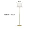 TRIO Leuchten LED Stehlampe höhenverstellbar Messing Weiß Bild 4