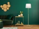 TRIO Leuchten LED Stehlampe höhenverstellbar Messing Weiß Bild 5