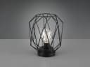 meineWunschleuchte LED Tischleuchte Industrial Draht Schwarz Kabellos Bild 3