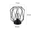 meineWunschleuchte LED Tischleuchte Industrial Draht Schwarz Kabellos Bild 4