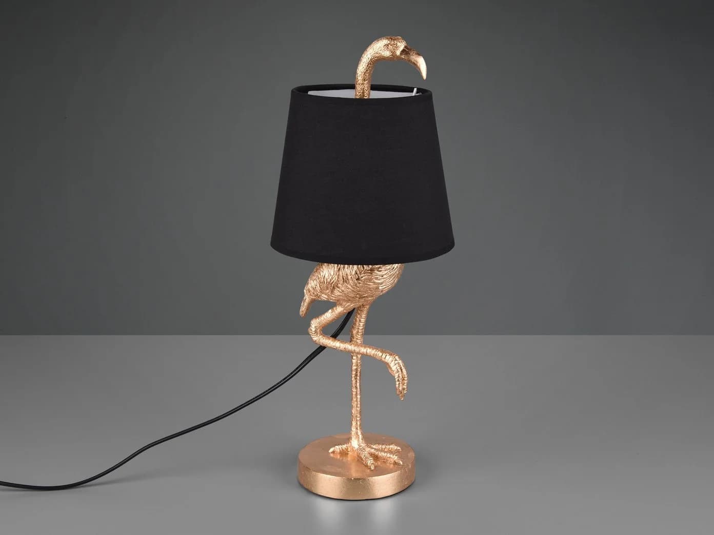 Reality Leuchten LED Tischleuchte Flamingo Gold Schwarz - Bild 3