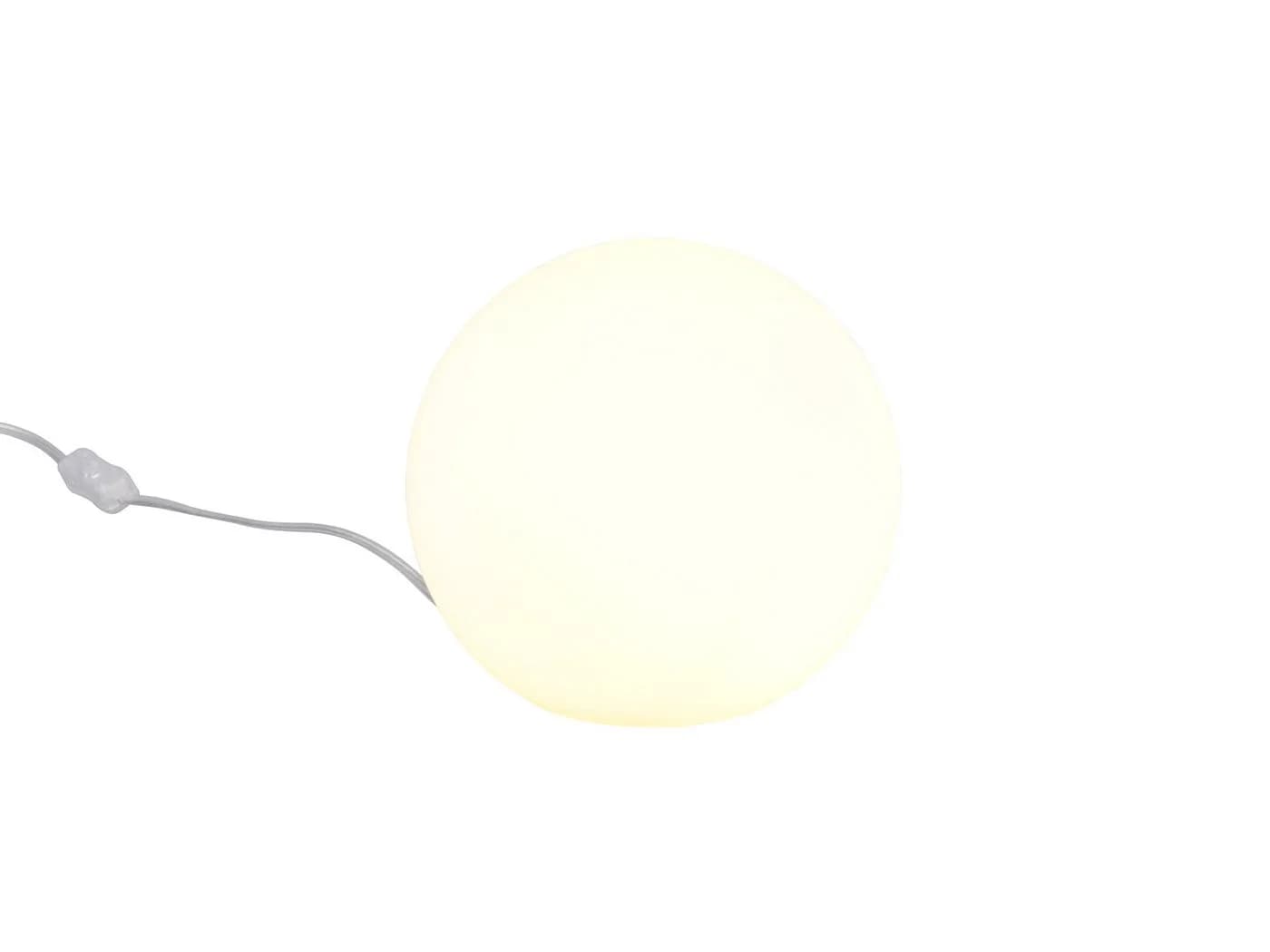 Reality Leuchten LED Nachttischlampe mit Dimmfunktion und Opal Glaskugel - Bild 2