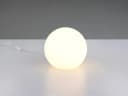 Reality Leuchten LED Nachttischlampe mit Dimmfunktion und Opal Glaskugel Bild 3